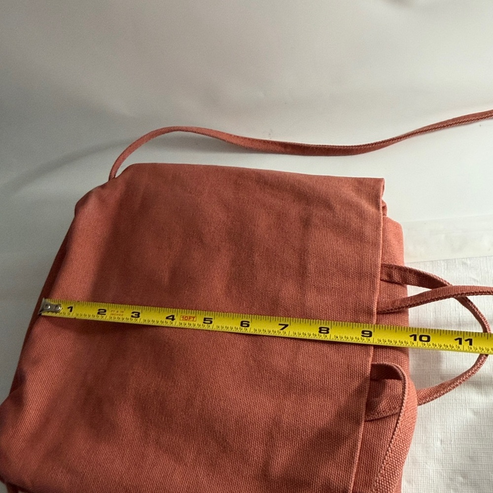 Baggu Mini Drawstring Canvas Backpack Terracotta … - image 13